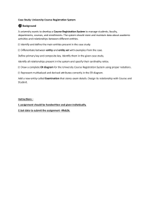 University Course Registration System Case Study