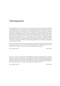 Kursusnoter i Matematik af Peter Beelen