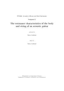 Acoustic Guitar Resonance: Body and String Characteristics