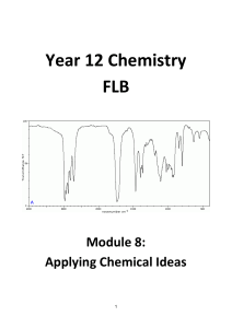 Year 12 Chemistry Module 8: Applying Chemical Ideas