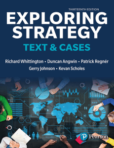 Exploring Strategy Text & Cases 13th Edition Textbook
