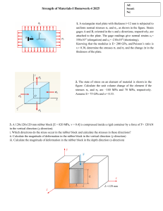 Strength of Materials Homework 4 2025: Stress & Strain Problems