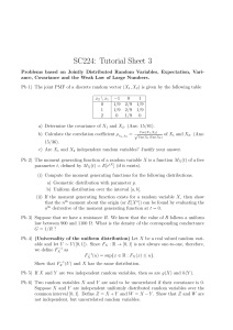SC224 Tutorial Sheet 3: Probability Problems