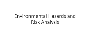 Environmental Hazards and Risk Analysis Guide