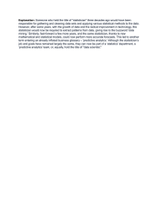 Evolution of Statistician to Data Scientist Role