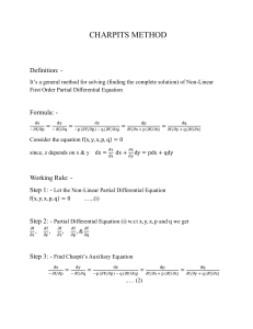 Charpit's Method for Non-Linear PDEs: Definition & Formula