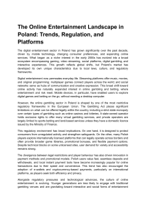 The Online Entertainment Landscape in Poland  Trends, Regulation, and Platforms