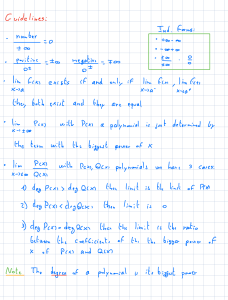 Guidelines for Indeterminate Forms in Calculus