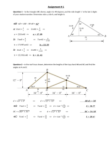 Assignment #1: Trigonometry and Geometry Problems