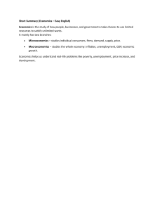 Economics Summary: Micro & Macro Basics