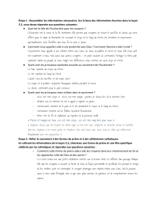 Le&ccedil;on sur l'Eucharistie : R&ocirc;le, Symboles et Pratiques Catholiques