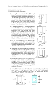 Reinforced Concrete Principles Problems: Beam Design Calculations