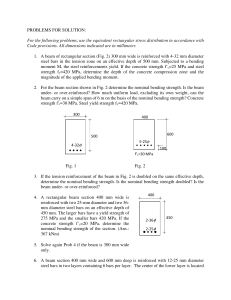 Reinforced Concrete Beam Design Problems