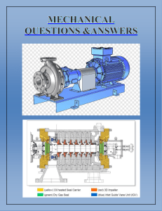 Mechanical Engineering Q&A: Pumps, Compressors, Seals