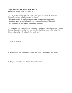 Night Chapter 5 Reading Quiz (pp. 63-72)