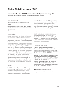 Clinical Global Impression (CGI) Scale