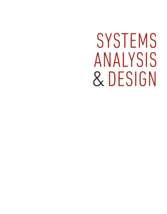 Systems Analysis & Design Textbook by Kendall
