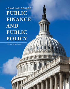 Public Finance and Public Policy by Jonathan Gruber