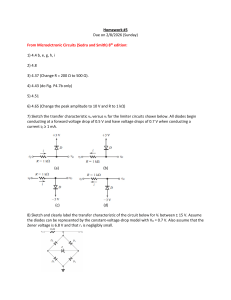 Homework #5: Microelectronic Circuits Problems
