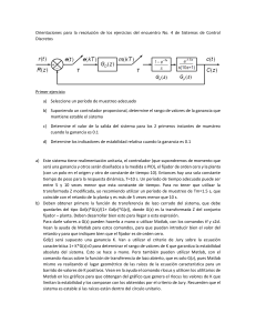 Gu&iacute;a de estudio: Sistemas de Control Discretos