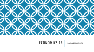 Economics 1B: Macroeconomics Learning Unit