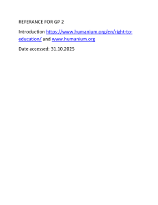 Reference for GP 2: Right to Education Resources