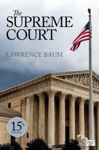 The Supreme Court 15th Edition Textbook by Lawrence Baum
