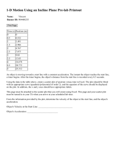 1-D Motion Incline Plane Pre-lab Printout