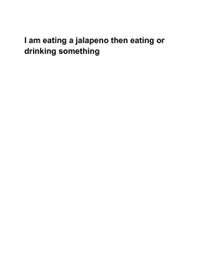 Jalapeno and Habanero Experiment