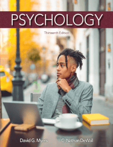 Psychology 13th Edition Myers DeWall Textbook