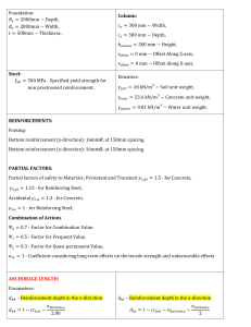 Structural Engineering Foundation Design Calculations