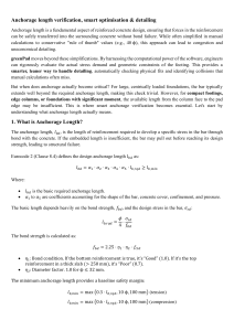 Anchorage Length Verification & Smart Optimization in Reinforced Concrete