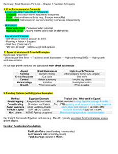 Small Business Ventures Chapter 1