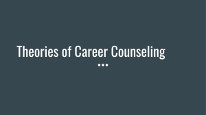 Theories of Career Counseling Presentation