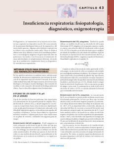 Cap&iacute;tulo 43: Insufici&ecirc;ncia Respirat&oacute;ria - Fisiopatologia, Diagn&oacute;stico, Oxigenoterapia