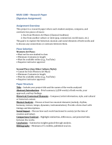 MUSI 1300 Research Paper Assignment