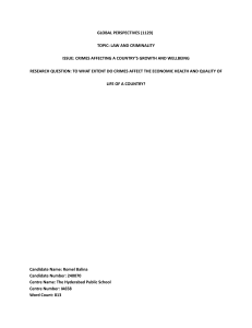 Crime's Impact on Country Growth: Research Report