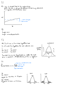 Statistical Hypothesis Testing Worksheet