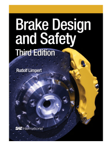 Brake Design and Safety Third Edition Textbook