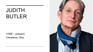 Judith Butler: Gender Theory Overview