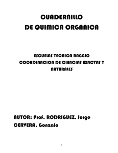 Cuadernillo de Qu&iacute;mica Org&aacute;nica: Reacciones y M&eacute;todos