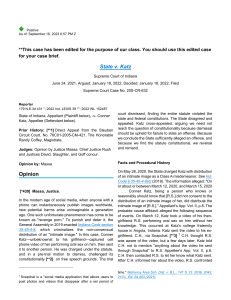 State v. Katz: Indiana Supreme Court Case on Revenge Porn Statute