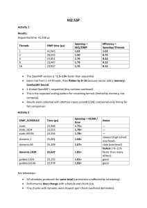 OpenMP Performance Analysis: Sequential vs Parallel Results