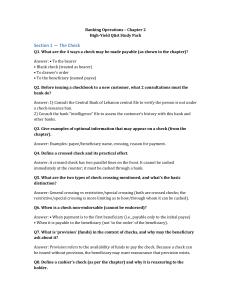 Banking Operations Q&A Study Pack