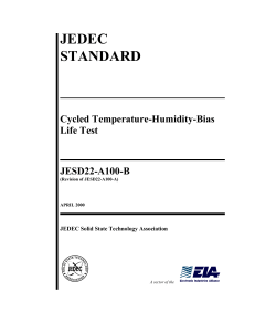 JEDEC Standard JESD22-A100-B: Cycled Temperature-Humidity-Bias Life Test