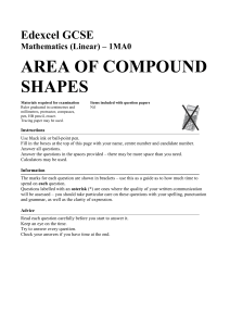 Edexcel GCSE Maths: Area of Compound Shapes Exam