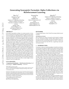 Generating Synergistic Formulaic Alpha Collections via Reinforcement Learning
