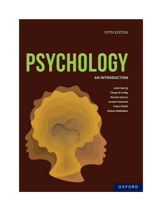 Psychology: An Introduction, 5th Edition Textbook