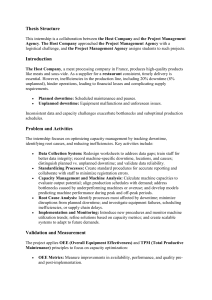 Thesis Structure: Optimizing Capacity Management in Meat Processing
