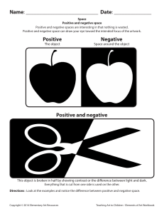 Positive and Negative Space Art Worksheet